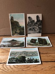 5 Antique Postcards - Peacock Brand.   2P