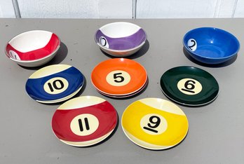 Billiard Themed Ceramics