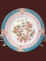 1830's Minton And Boyle Felspar Of England 7.5' Plate In Cuckoo Pattern