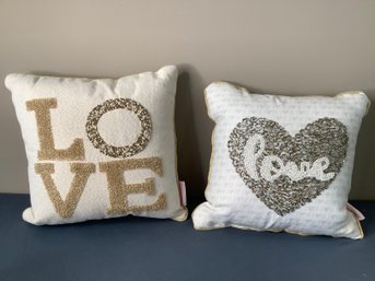 Pair Of Love Throw Pillows