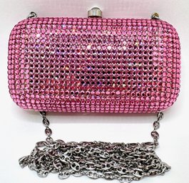 Tiras Rhinestone Bag With Chain In Dust Bag