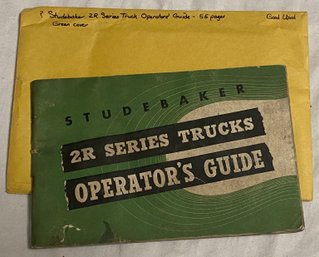 Studebaker 2R Series Truck Operators Guide