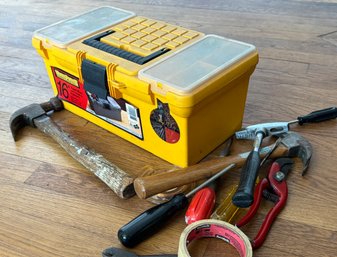 A Hand Tool Assortment In Tool Box
