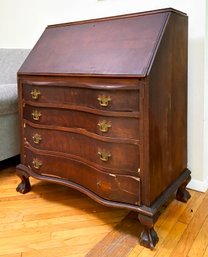 A Vintage Mahogany Secretary Desk