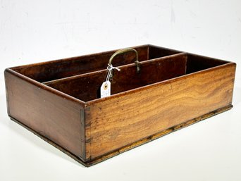 A Late 18th Century Georgian Cutlery Box With Brass Handle