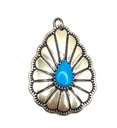 Sterling Silver Native American Turquoise Color Charm