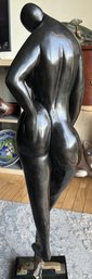 MASSIVE Spectacular Mid-Century Bronze Sculpture Of A Rubenesque Woman- Signed- NO SHIPPING