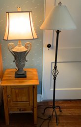 Iron Floor Lamp &  Table Lamp