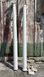 A Pair Of Vintage Fluted Columns - 1930's Era - Architectural Salvage