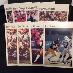 1981 NFL Mini-poster Lot Of 8 - M