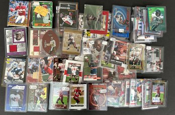 1980's -90's  Encased In Plastic Individually Purchased Football Cards And Rookie Player Cards