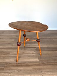 1920s Painter's Pallete-Shaped Side Table