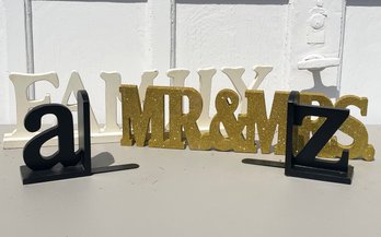 Decor For Those Who Like To Decorate With Letters