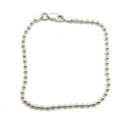 Italian Sterling Silver Ball Chain Bracelet