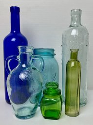 Lot Of  Misc. Vintage Colored Glass (6)