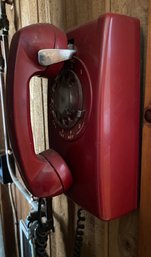 Vintage Rotary Phone, Wall Mount Style