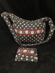 Vera Bradley Purse And Wallet Set