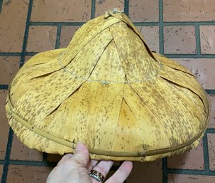 Vintage Hat Made From Dried Leaves