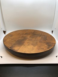 12' All Vermont Birch Wood Lazy Susan From Weston Bowl Mills VT.