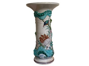 Dramatic Antique Asian Vase With