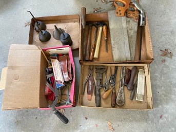 Collection Of Vintage Tools And More.