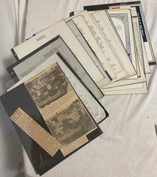 Various Studebaker Correspondence And Newspaper Clippings
