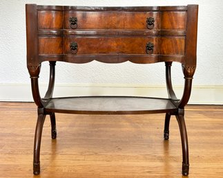 An Antique Mahogany Side Table, C. 1920's