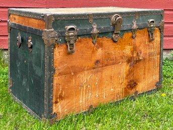 An Antique Travel Trunk - Partially Restored