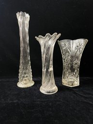 Mid Century Glass Vase Lot