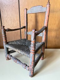 Early Handmade Doll Chair.