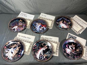 Royal Porcelain Kindom Of Thialand The Love Story Of Siam Limited Edition Collectors Plates 8.5in No Chips