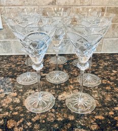 Set Of 8 Tall Timeless Crystal Wine Glasses