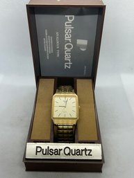 Vintage Pulsar For SEIKO Men's Dress Watch In Original Box