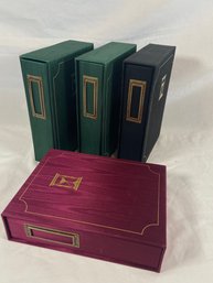 4 Heritage Display & Conservation Box & Slipcase Set Large 6.5x8.75x2.25' Appear To Never Be Used