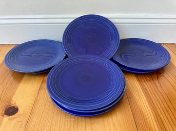 Vintage Dark Blue Fiesta Plates (8)
