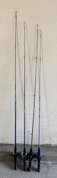 Four Youth Fishing Poles