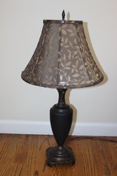 Table Lamp W Leaves Motif Shade 27 Inch