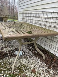 Large Metal Patio Table