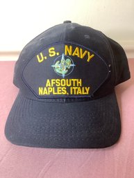 US NAVY AFSOUTH NAPLES, ITALY HAT