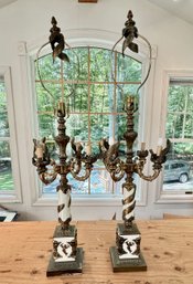 Pair Of Vintage Neo-Classical Style Table Lamps.