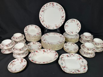 Ancestral By MINTON Bone China 64 Piece Set Made In England - Pristine Condition!!!