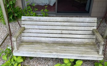 Teak Garden Swing On A Frame