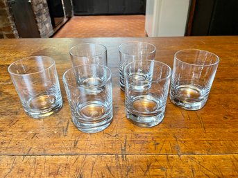Six Baccarat Perfection Pattern Double Old Fashion Glasses