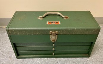 Vintage Park Tool Box ~ Full Of Tools ~ 3 Drawer (T)