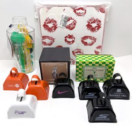 New Kiss Gift Boxes, Cocktail Hour Kit, New Candle, Sports Trivia Cards & 7 Noise Makers For Cheering