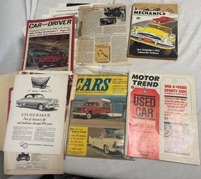 Auto Magazines And Clippings
