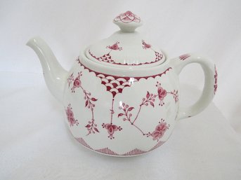 Pink Denmark Pattern Tea Pot (furnivals ?) - England