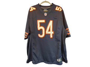 Nike Brian Urlacher #54 Chicago Bears NFL On Field Jersey - Size XXL