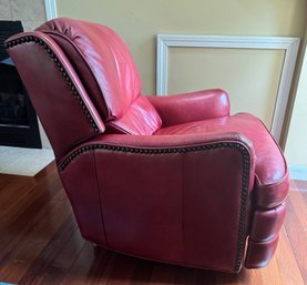 Hancock & Moore High Quality Red Leather Recliner #2