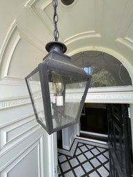 A Hanging Exterior Copper Lantern - Entry Door